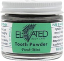 Förhöjd tandpulver - All naturlig tandpulver med Xylitol och aktivt kol - Herbal - Vegan - 2 oz Glass Jar - Mint eller Cinnamon, går bra med upphöjd tandkräm - Gjord i USA (Mint)