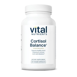 Vital Nutrients Cortisol Balance | Vegan Stress Relief Supplement | Cortisol Manager stöder energi och stressnivåer | Ashwagandha & Magnesium för avkoppling | Gluten, Dairy, Soy Free | 90 kapslar