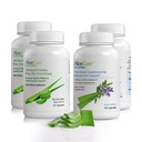 AloeCure Organic Aloe Vera Capsules Pack - 4 Stycken - 2 x VeraFlex, 2 x Aloe Vera Capsules