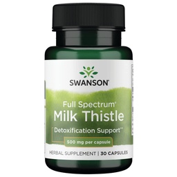 Swanson Full Spectrum Milk Thistle 500 Milligram 30 kapslar