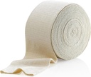 Elastisk Tubular Support Bandage Size F, 10M Box - Natural Color (4" x 33 Feet) för Large Knee Support Bandage -Medium till Large Thigh, Cotton Spandex