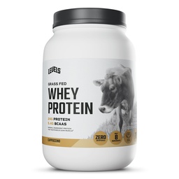 Levels Grass Fed Whey Protein Powder, No Artificials, 24G Protein, Cappuccino, 2LB