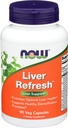 NOW Foods Supplements, Liver RefreshTM med mjölk Thistle Extract och unik Herb-Enzyme blandning, 90 Veg Capsules