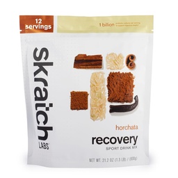 Skratch Labs Post Workout Recovery Drink Mix med Horchata, (21.2 oz, 12 portioner) med komplett mjölkprotein av Casein och Whey och Probiotika, Gluten Free, Kosher, Vegetarian