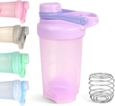 D.Y.A 16oz Purple Sport Shaker Bottle för Protein Shakes, Pre Workout, Travel, BPA Free & Dishwasher Safe