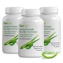AloeCure Organic Aloe Vera Capsules, 160,000mg Inner Aloe Leaf Equivalent per Servering, Support Gut, Digestive, & Immune Health, hjälper till att upprätthålla balanserad magsyra, Aloin Free, 30Caps x 3Btl