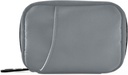 Naanle 7 Day Pill Case Travel Pill Organizer Bag med Zipper Portable Weekly Case Compact Size för vitamin Supplement Holder, Solid Color Grey