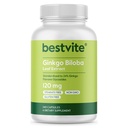BESTVITE Ginkgo Biloba 120mg (240 kapslar) - No Stearates - Non GMO - Gluten Free - standardiserad till 24% Ginkgo Flavone Glycosides
