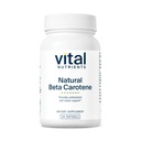 Vital Nutrients Natural Beta Carotene 25,000IU | Föregångare till vitamin A | Hög dos antioxidant | Vision, hud och hälsostöd | Gluten, Dairy, Soy Free | 90 Softgels