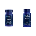 Life Extension Super K Vitamin K1, K2 MK-7, MK-4, Vitamin C, Bone / Heart Health, 3-månaders leverans och Boron 3 Mg 100 Vegetariska kapslar