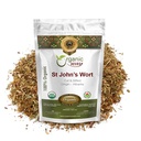 Organic Way St John's Wort Cut & Sifted (Hypericum perforatum) - Herbal Tea | European Wild-Harvest | Organic, Kosher & USDA Certified | Vegan, Non GMO & Gluten Free | Origin - Albanien (1/4LBS / 4Oz)