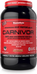 MuscleMeds Carnivor, Light Brown, Vanilla Caramel, 1,95 pund (Pack av 1)