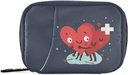 Naanle Pill Organizer Heart med Cross Pill Box 7 Day Pill Case Bag Travel Pill Organizer Bag med Zipper Portable Weekly Case Compact Size för Vitamin Supplement Holder