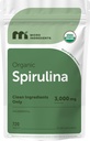 Micro Ingredients Organic Spirulina Supplement, 720 tabletter (4 månaders leverans), No Filler & Non-GMO, Rich i Vegan Protein, Vitaminer & Prebiotika, Premium Spirulina Pills
