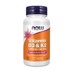 Nu livsmedel vitamin D-3 & K-2 - 120 Veg kapslar