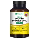 Vegan Evening Primrose Oil 2000mg med vitamin E & B6 - 60 Vegan Softgels| Pure Cold Pressed I 180mg GLA per kapsel I Women's Health I Premium Quality I av Prowise Healthcare
