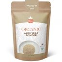 Organisk Aloe Vera pulver för hud och hår - 8 oz. - Aloe Barbadensis - närande ansikte mask för naturlig skönhet, USDA Certified Organic & Non-GMO