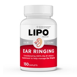 Lipo-Flavonoid Plus Tinnitus Relief - Doktorrekommenderad för Ringing Ears - Kliniskt-Proven Lemon Bioflavonoid Komplex med vitamin C, B1, B2, B6, B12, & Calcium - 150 Caplets
