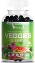 VITINITY Made with Real Super Veggies Delicious Gummy Supplement,Men,Women & Kids(60 Chews),30 Veggies,Herbs,Fruit and Vegetable Vitamins,Non-GMO,Pectin-Based,Gluten-Free,No More Pills (30 Day Supply)