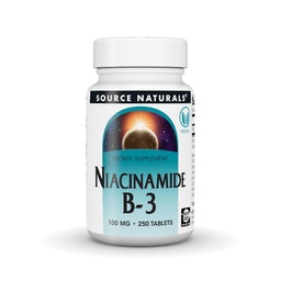 Källa Natur Niacinamide B-3, 100 mg Kosttillskott - 250 tabletter