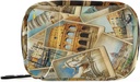 OTVEE Travel i Italien Vintage Collage Pill Case Bag, Vitamin Organizer Medicine Carrying Case för Travel