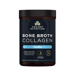 Ancient Nutrition Collagen Powder, Bone Broth Collagen, Vanilla, Hydrolyzed Multi Collagen Peptides, stöder hud och naglar, Joint Supplement, 30 portioner, 18.3oz