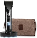 Beard Club Trimmer för män med Travel Bag - Electric Cordless Rechargeable Beard & Hair Trimmer - High Power 7000 RPM - 8 Färgguider 45 unika Trim Lås