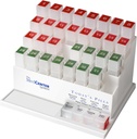 Medcenter Månatliga Pill Box Organizer, 4 Gång per dag, Stora 31 Dagliga Pill Fall med Komponenter för Vitaminer, Kosttillskott, Medicinering, 31 Dag Pill Organizer
