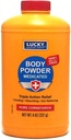 Lucky Super Soft Medicated Body Powder, 8-oz., Soothes Itch, Cools Skin, Absorbs Moisture, Dries Oozing av Poison Ivy, Oak, Sumac