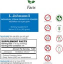 Livsmedel för Gut Lactobacillus Johnsonii Probiotic Powder 100 miljarder cfu | Inga tillsatser | Direkt från tillverkaren | Ingen tredjepartsförvaring | Immun Support | L. Johnsonii | 60 Grams (2.11 Oz)