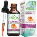 Varför inte naturliga vitamin B-komplex flytande droppar - Kosttillskott för kvinnor - Vegan och sublinguella former av B1 B2 B3 B5 B6 Biotin folat och kolin - Plus Blend för energistöd