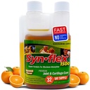 1500mg flytande glukosamin och chondroitin - hög koncentration snabbabsorberande formel orange smak hjälper till att stödja gemensam och broskhälsa - med White Willow Bark, Manganese & Boswellin (32 dagars leverans)