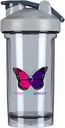Thyroid Cancer Awareness 18 Ounce Shaker Bottle Drink Mixer Leak-proof Pre Workout Protein Shakes Meal Replacement Shakes Bottles 500ML/18 Oz Gray&-1&-1&-1-1-1-1-1-1-1
