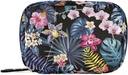 Naanle Pill Organizer Hawaii Palm lämnar Blommor Pill Box 7 Day Pill Case Bag Travel Pill Organizer Bag med Zipper Portable Weekly Case Compact Size för vitamin Supplement Holder