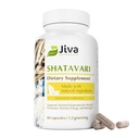 Jiva Botanicals Shatavari kapslar för kvinnor - 1200 mg organisk shatavaripulver för hormonbalans, kvinnors reproduktiva hälsa och klimakteriet stöd - icke-GMO, Vegan, Glutenfri - 60 kapslar