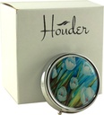 Designer Pill Box av Houder - Dekorativ Pill Case med presentbox - bär dina meds i stil (Tulips)
