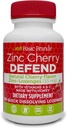 Basic Brands – Zinc Cherry Defend - 100 Lozenges - Natural Cherry Flavor Zinc–Lozenges - Immune Boost, Cold Relief, Non-GMO, Zinc Acetate & Vitamin C - 2-Pack