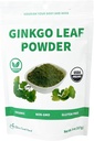 Chérie Sweet Heart Organic Ginkgo Biloba Leaf Powder, Filler Free, No GMO, Vegan Friendly (8 Ounce)