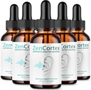 (5 Pack) Zencortex för Tinnitus Relief - Officiell Formel - Zencortex Drops för öron, Zen Cortex 24 Tinnitus Drops Liquid Supplement Reviews, Zen Cortex Hearing Support Formula, Zencortex Oral (10oz)