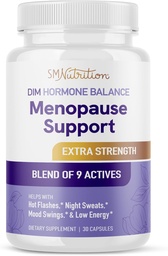 Klimakteriet Supplement for Women Hot Flashes & Night Sweats | Hormone Balance, Menopause Relief for Women & Perimenopause Support | med Black Cohosh, DIM & Red Clover | Tredjepartstestade | 30 Ct