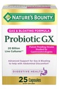 Nature's Bounty Probiotic GX, Helps with Occasional Gas and Bloating, Dietary Supplement, Digestive Health, 25 Capsules