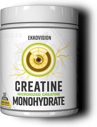 Ekkovision Creatine Monohydrate Powder, Micronized, Pineapple Paradise, Pre Workout & Post Workout Supplement för män och kvinnor, energistöd, lätt att blanda i skakningar, smoothies & drycker, 100 Srvgs