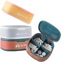 Pill Organizer Portable Pill Case Small Pill Box för väska eller Pocket Daily Pill Box Organizer 4 gånger om dagen för vitaminer Medicin Supplement (3 PCS)