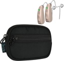 Beautyflier Hearing Aid Pouch, Hearing Aid Case Pocket Size, Hearing Amplifier Carrying Storage Bag, Cochlear Implant Accessories, Hearing Device Mini Wallet Purse (endast fall)