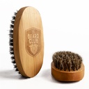 Beard Club Mäns Boar Bristle Brush - Birchwood Grooming Tool för styling, taming och hälsosam skäggtillväxt