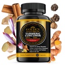 GOLDEN SAFFRON Turmeric Curcumin Supplement with Bioperine, Saffron, Cinnamon, and Ginger - High Potency, Non-GMO, Gluten-Free Supplement for a Better Effectiveness. Made in USA