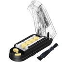 Pill Cutter för flera piller i taget, Pill Cutter Splitter för små och små piller, Pill Cutter för små eller stora piller, Pill Splitter med dold Sharp Stainless Steel Blade (Black)