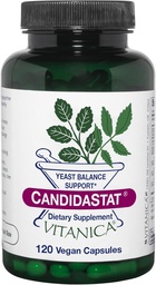 Vitanica Candidastat, Yeast Balance Supplement and Support, Vegan, 120 kapslar
