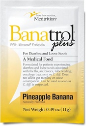 Banatrol® Natural Anti-Diarrheal med prebiotika, lättnad från kronisk diarré, IBS, återkommande diarré, kliniskt stödd medicinsk mat, icke-konstiperande, 25 portioner (Ananas)
