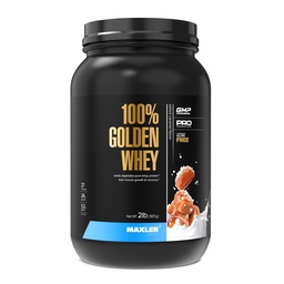 Maxler 100% Golden Whey Protein - 24 g Protein per servering - Premium Whey Protein Powder för Pre Post Workout - Fast-Absorbing Whey Concentrate, Isolate & Hydrolysate Blend - Salted Caramel 2 lb